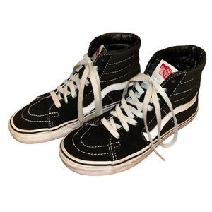 Vans unisex classic black off the wall old skool hi tops W size 6 / M size 4.5